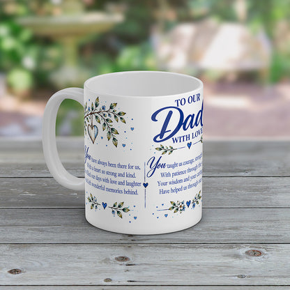 Dad Mug with Matching Coaster, Loving Gift from Your Children