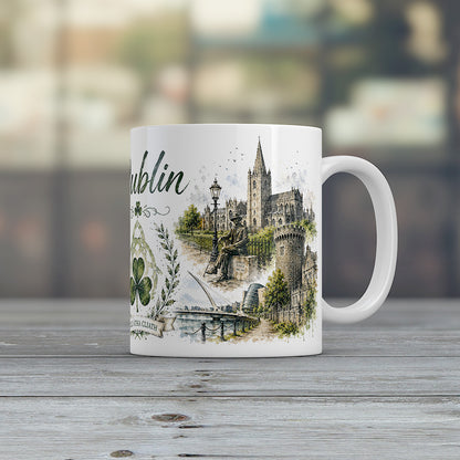 Dublin Ireland Mug | Dublin City Landmarks & Irish Gift