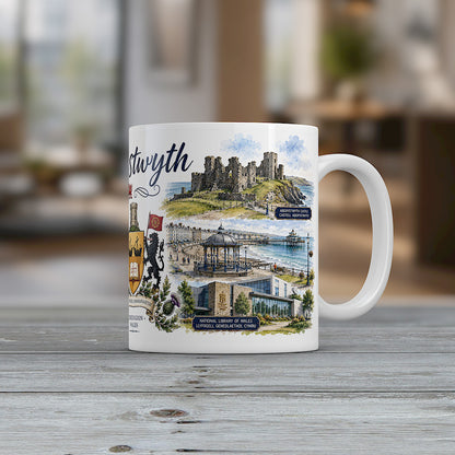 Aberystwyth Wales Mug | Ceredigion Landmark Souvenir