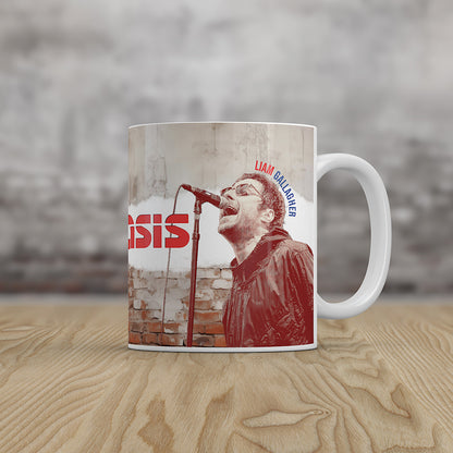 Oasis Mug Noel Liam Gallagher Inspired Retro Rock Music Gift