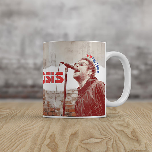 Oasis Mug Noel Liam Gallagher Inspired Retro Rock Music Gift