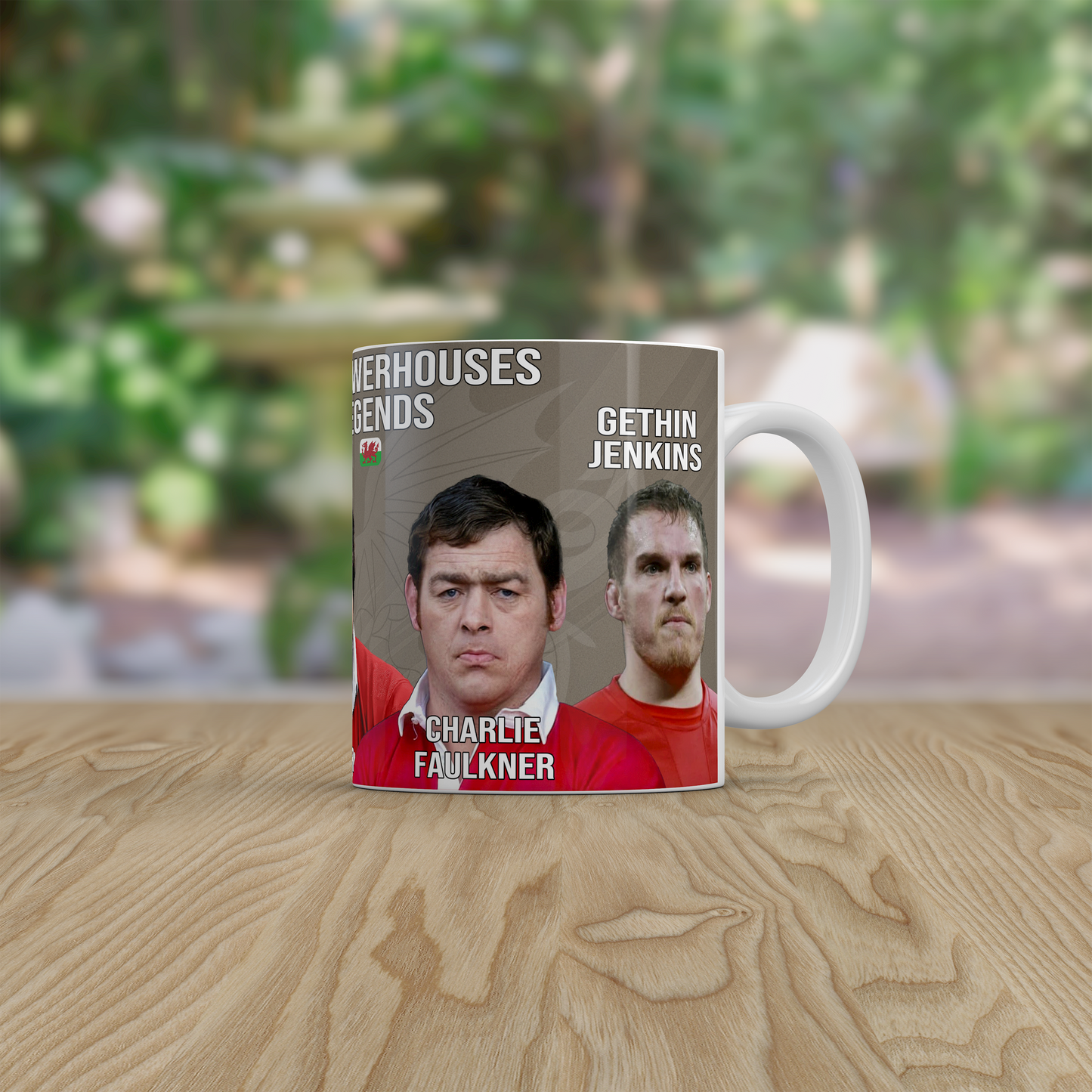 Welsh Rugby Legends Mug Gift Vintage Wales Rugby Union Ceramic Coffee Mug