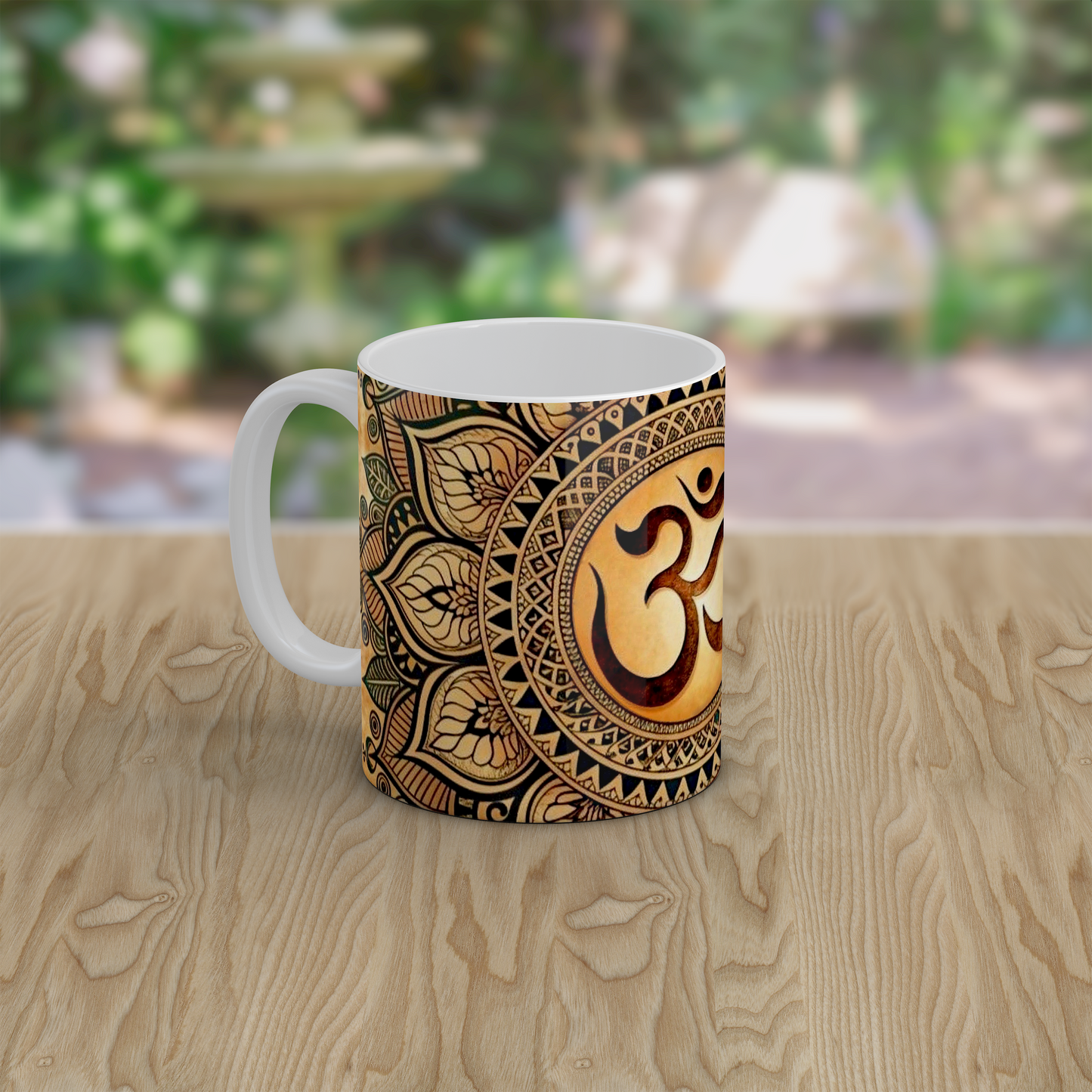 Spiritual Om Mandala Ceramic Mug Yoga Meditation Gift Zen Tea Coffee Mug