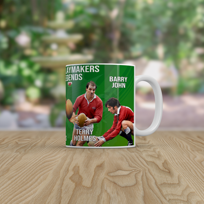 Wales Rugby Legends Ceramic Mug Welsh Rugby Gift Tea Coffee Mug Cymru Fans