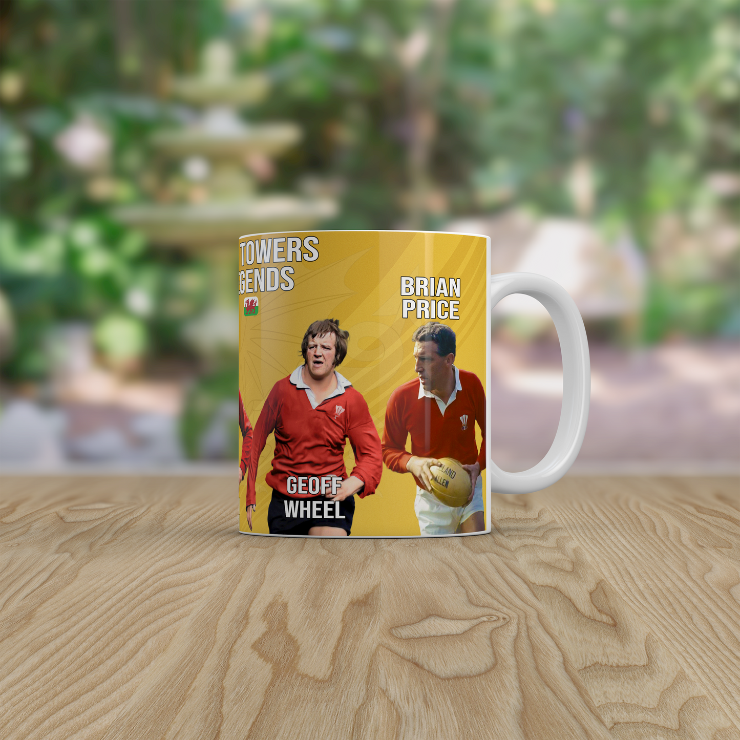 Welsh Rugby Legends Coffee Mug Wales Rugby Union Gift for Rugby Fans