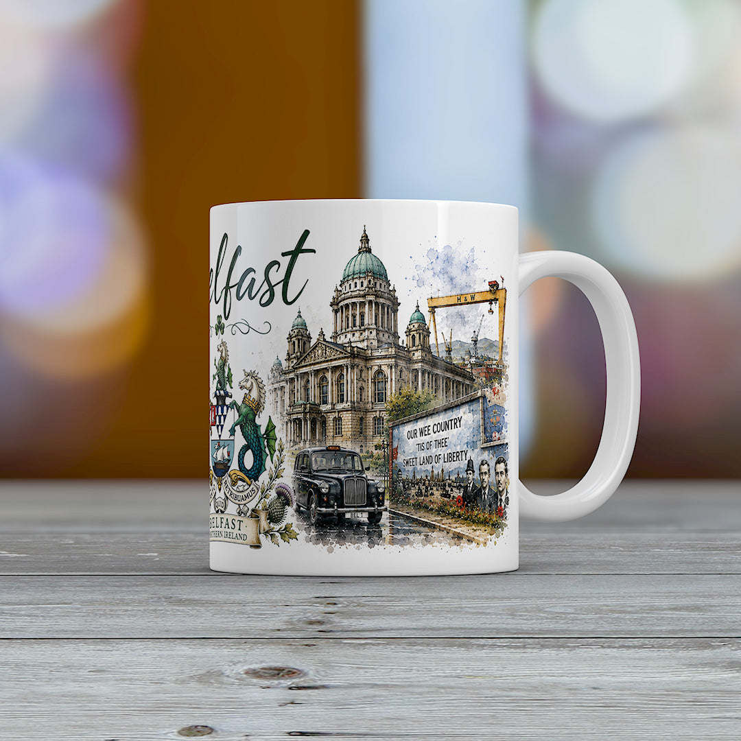 Belfast Northern Ireland Mug | City Landmarks & Heritage Gift