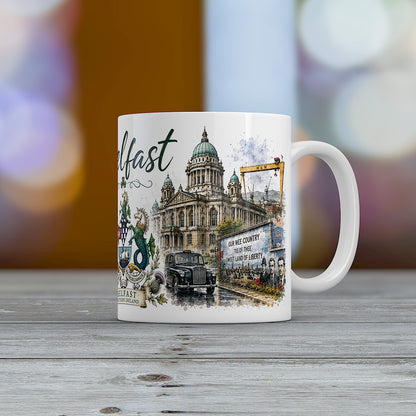 Belfast Northern Ireland Mug | City Landmarks & Heritage Gift