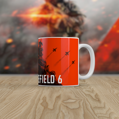 Battlefield 6 Gamer Mug – Ceramic Coffee Tea Mug Gift for FPS Players