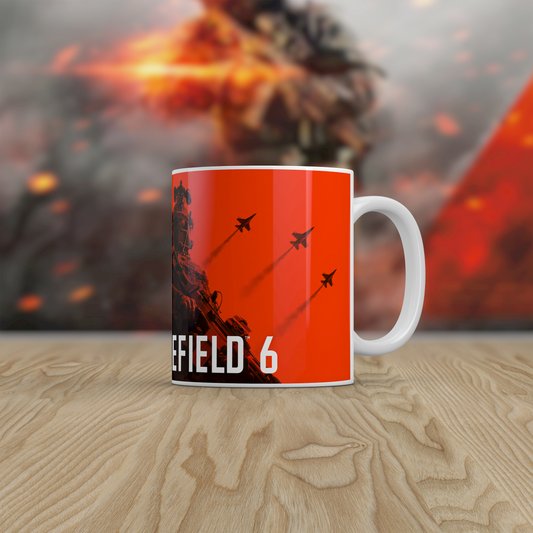 Battlefield 6 Gamer Mug – Ceramic Coffee Tea Mug Gift for FPS Players