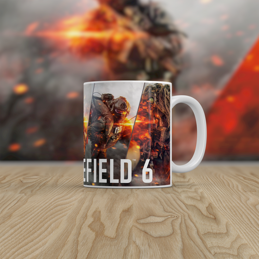Battlefield 6 Gaming Mug – Military War FPS Gamer Gift – BF6
