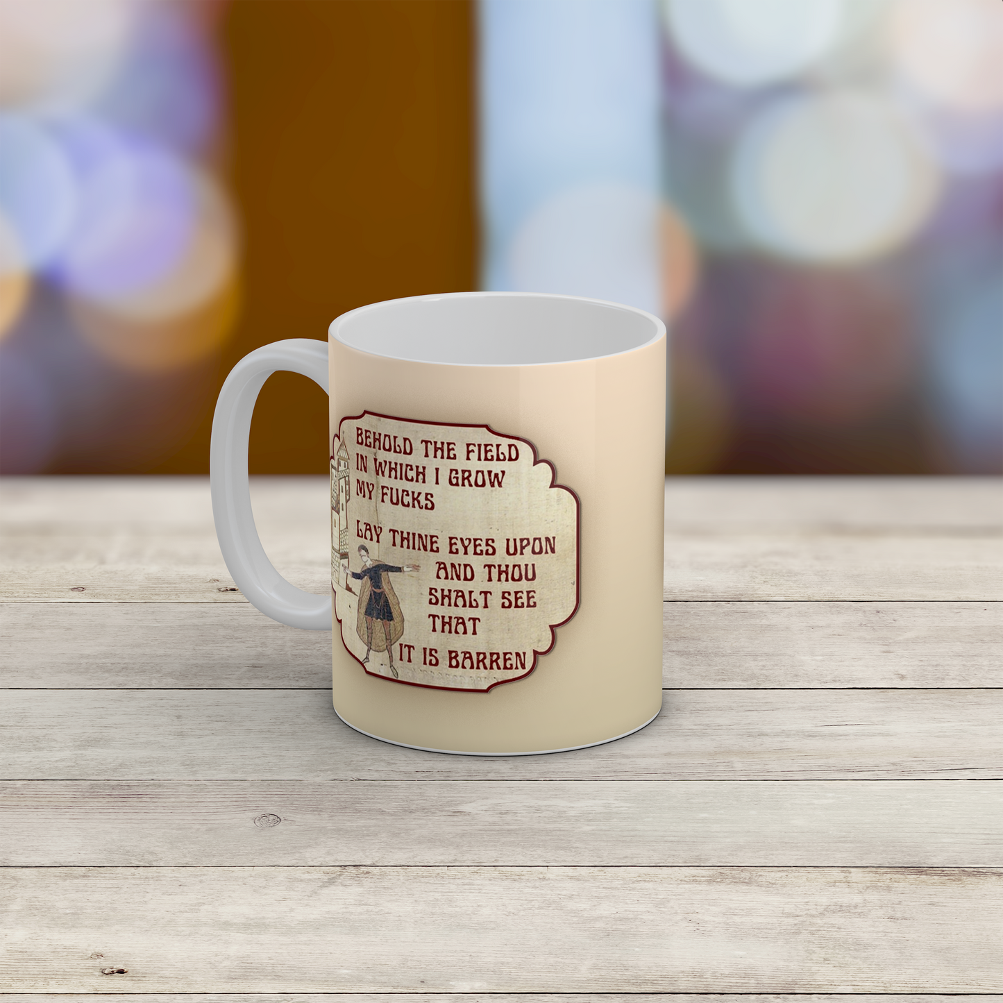 Vintage Medieval Manuscript Mug Gothic Humour Gift for History Lovers Coffee Mug