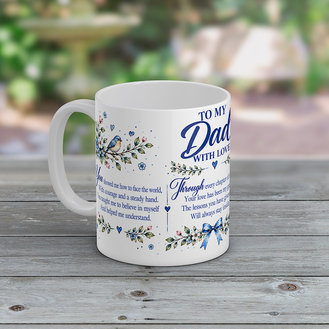 Dad Mug with Matching Coaster, Loving Gift from your Daughter