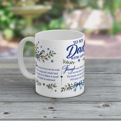 Dad Mug with Matching Coaster, Loving Gift from your Daughter