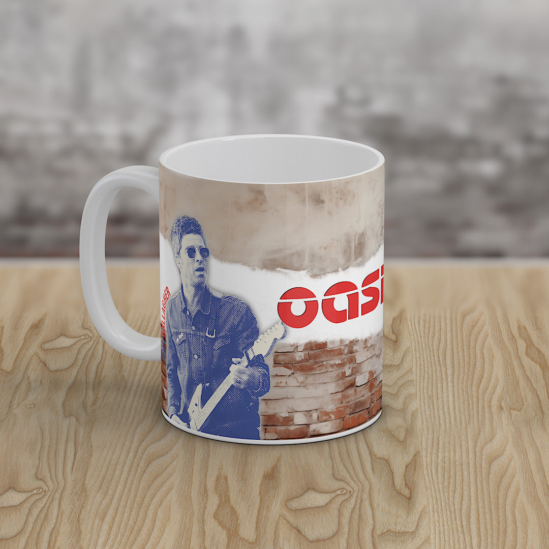 Oasis Mug Noel Liam Gallagher Inspired Retro Rock Music Gift