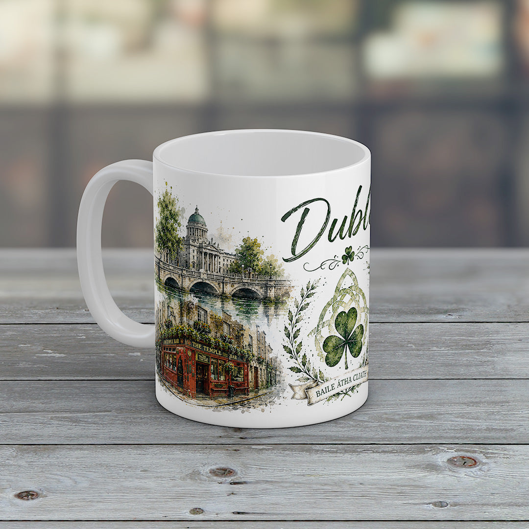 Dublin Ireland Mug | Dublin City Landmarks & Irish Gift
