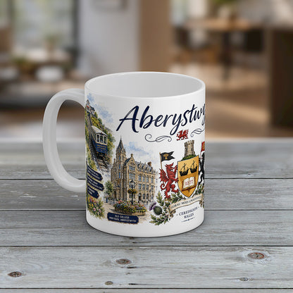 Aberystwyth Wales Mug | Ceredigion Landmark Souvenir