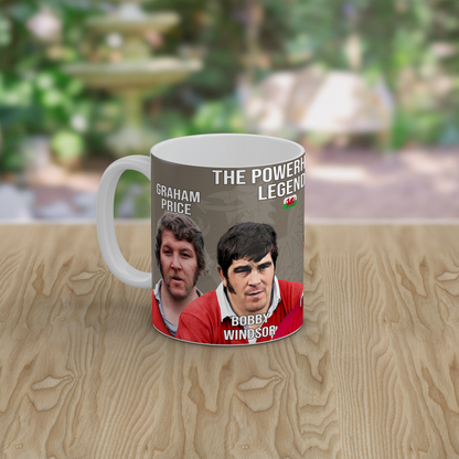 Welsh Rugby Legends Mug Gift Vintage Wales Rugby Union Ceramic Coffee Mug
