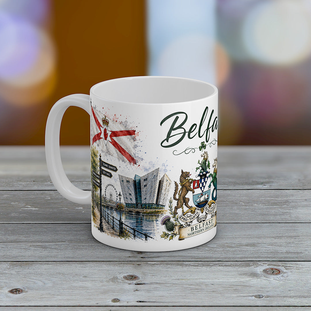 Belfast Northern Ireland Mug | City Landmarks & Heritage Gift