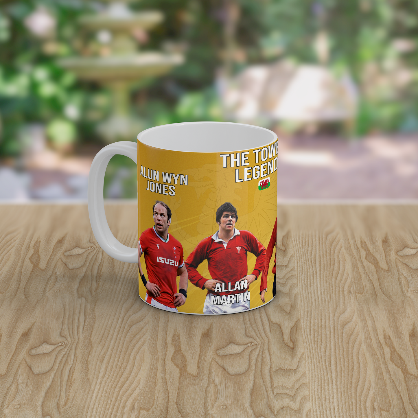 Welsh Rugby Legends Coffee Mug Wales Rugby Union Gift for Rugby Fans