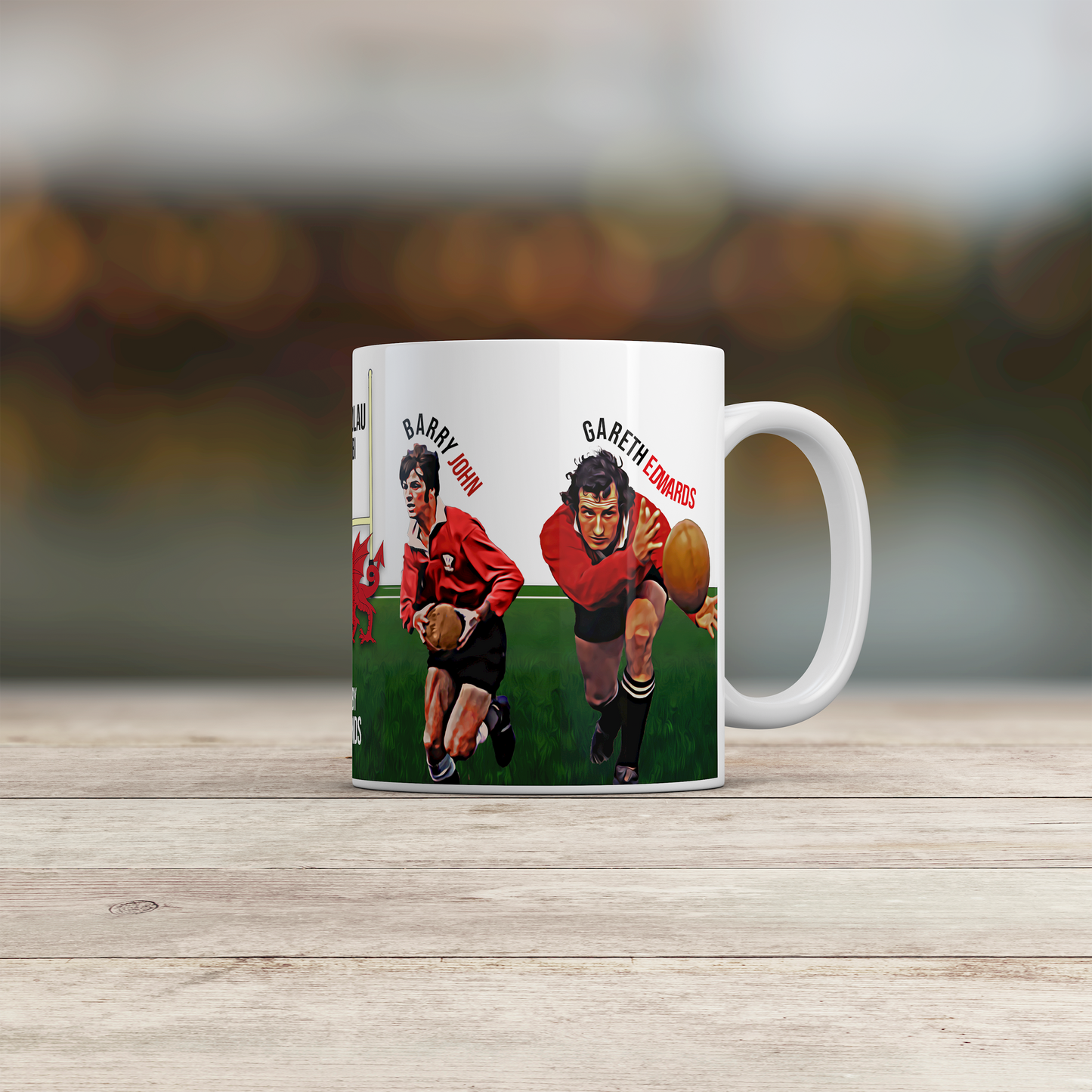 Welsh Rugby Legends Mug Wales Rugby Union Gift Tea Coffee Mug UK
