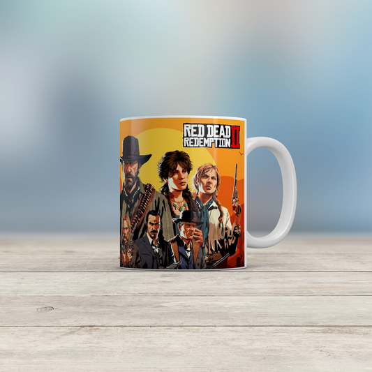 Red Dead Redemption 2 Gaming Mug Cowboy Western Gamer Gift Ceramic Mug UK