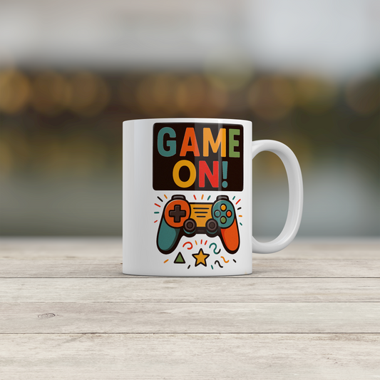 Game On Mug Gamer Coffee Mug Gaming Gift for Video Game Lovers & Gamers
