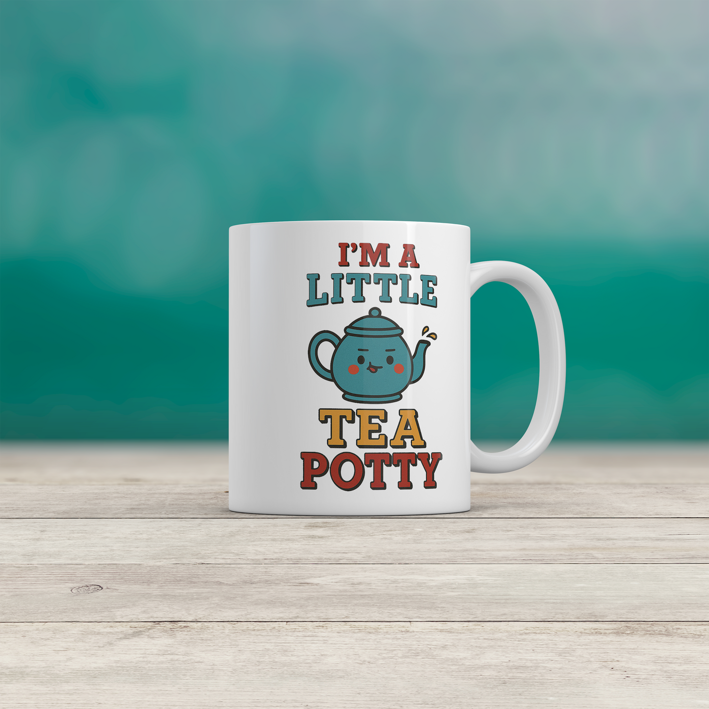 Tea Lover Mug I'm A Little Tea Potty Novelty Tea Mug Gift for Tea Drinkers
