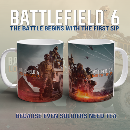 Battlefield 6 Gaming Mug – Military War FPS Gamer Gift – Coffee Tea Mug – BF6