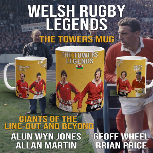 Welsh Rugby Legends Coffee Mug Wales Rugby Union Gift for Rugby Fans