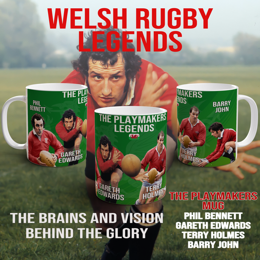 Wales Rugby Legends Ceramic Mug Welsh Rugby Gift Tea Coffee Mug Cymru Fans