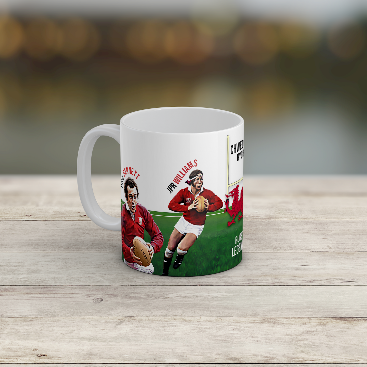 Welsh Rugby Legends Mug Wales Rugby Union Gift Tea Coffee Mug UK