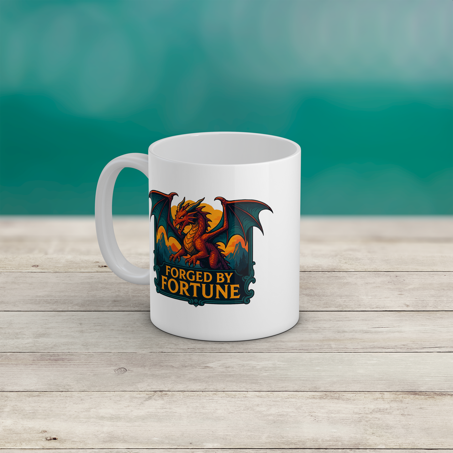 Dragon Mug Fantasy Dragon Coffee Mug RPG Gift for DnD & Fantasy Fans