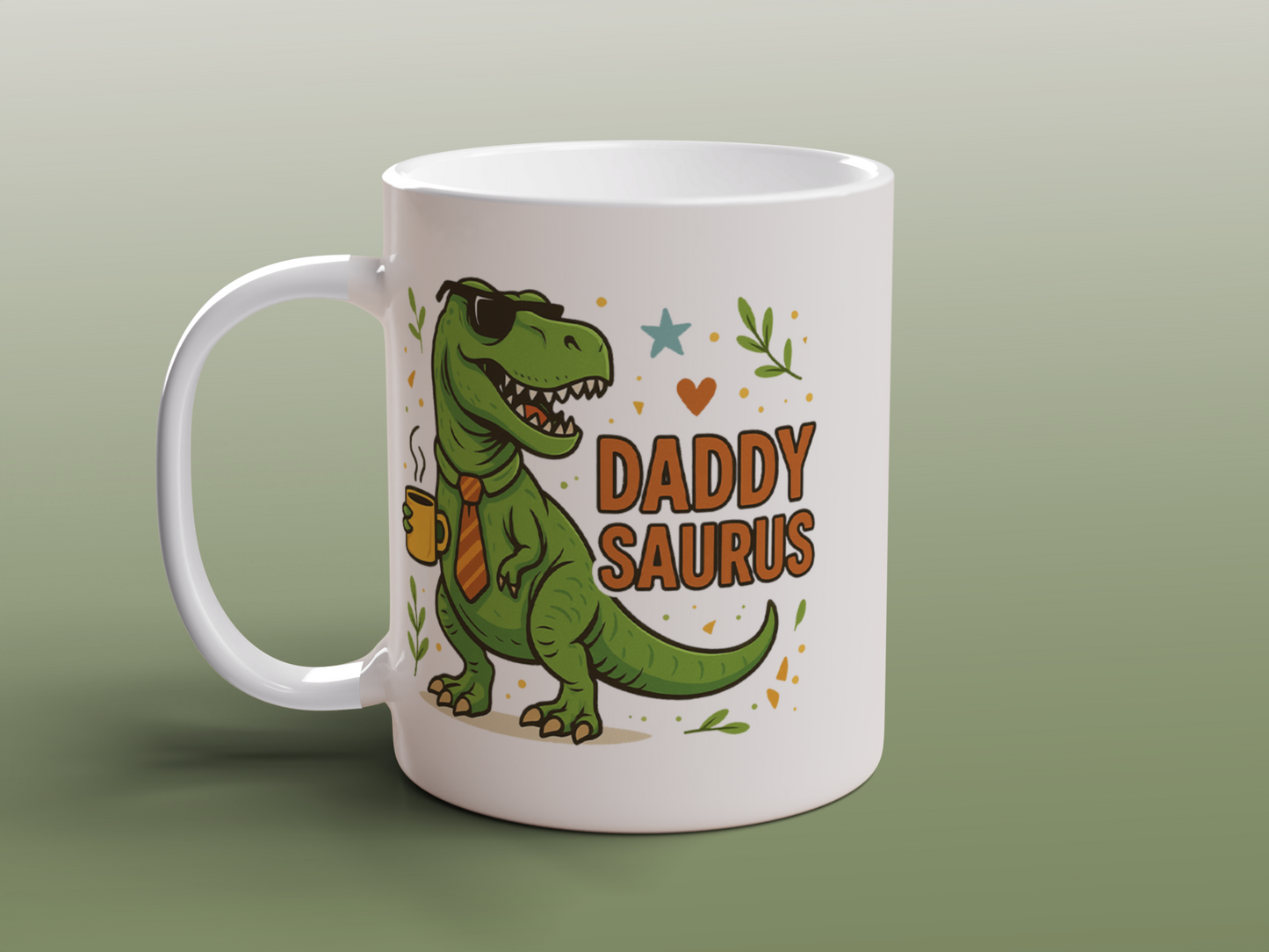 Daddysaurus Mug Dinosaur Dad Coffee Mug Father's Day Gift for Dad