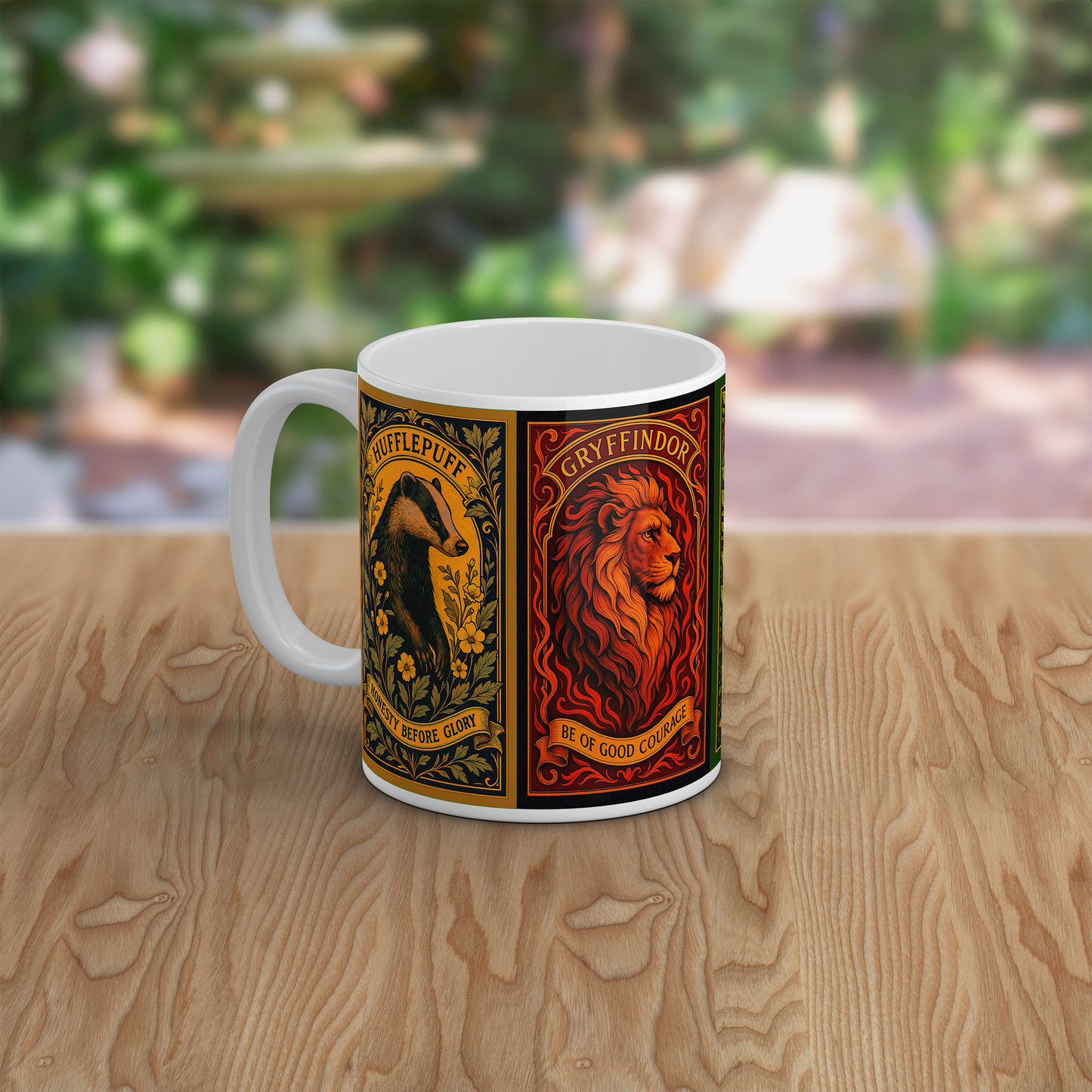 Wizard School Houses Mug Magical Fantasy House Crest Ceramic Coffee Mug 11oz