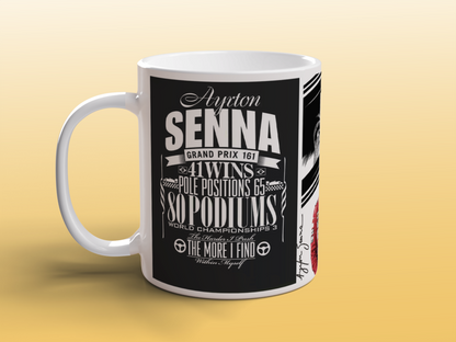 Ayrton Senna Formula 1 Racing Mug – Legendary F1 Tribute Design