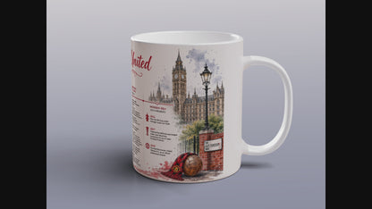 Manchester United History Timeline Mug Football Supporter Gift
