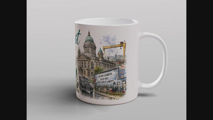 Belfast Northern Ireland Mug | City Landmarks & Heritage Gift