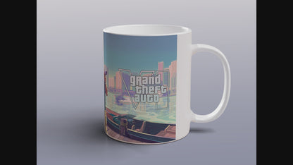 GTA 6 Mug Grand Theft Auto VI Lucia Jason Gaming Coffee Tea Cup