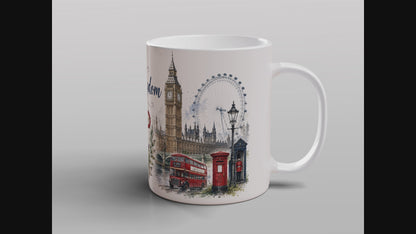 United Kingdom Mug British Flag London Highland Heritage Souvenir Gift