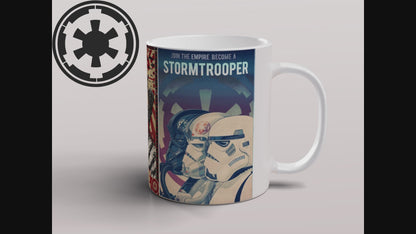 Star Wars Galactic Empire Propaganda Mug Retro Sci Fi Coffee Tea Mug Gift UK