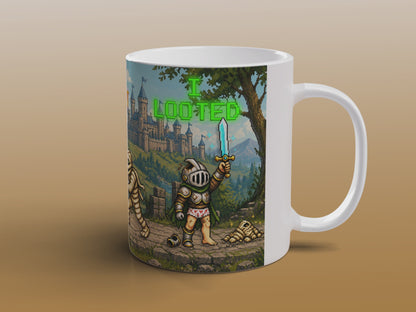 Pixel RPG Gamer Mug Retro Fantasy Gaming Coffee Mug Funny RPG Player Gift