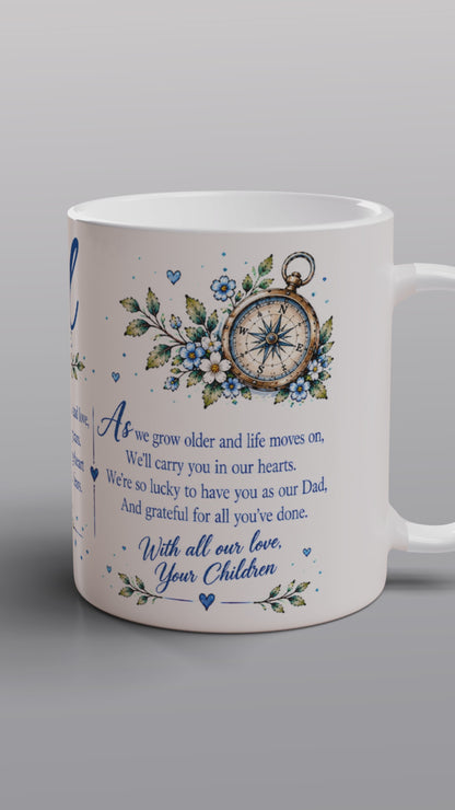 Dad Mug with Matching Coaster, Loving Gift from Your Children
