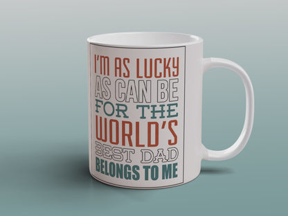 Dad Gift Ceramic Coffee Mug Funny Quote Best Dad Present Tea Coffee Mug 11oz