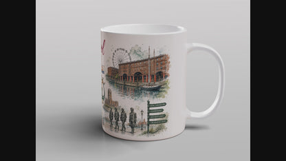 Liverpool Mug Beatles Albert Dock Liver Building Penny Lane Souvenir Gift
