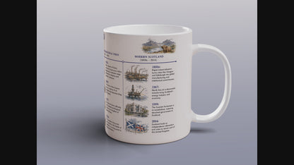 Scotland History Timeline Mug Scottish History Robert Bruce William Wallace Gift