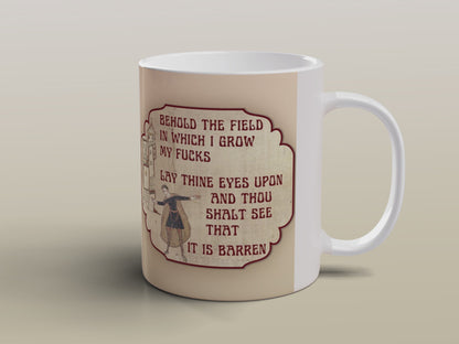 Vintage Medieval Manuscript Mug Gothic Humour Gift for History Lovers Coffee Mug