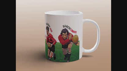 Welsh Rugby Legends Mug Wales Rugby Union Gift Tea Coffee Mug UK
