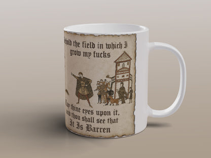 Medieval Humour Mug Funny Gothic Gift for Him Sarcastic Office Coffee Mug