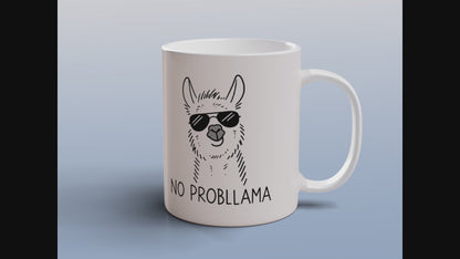 Funny Llama Coffee Mug Cute Animal Ceramic Cup Gift for Her Him Office