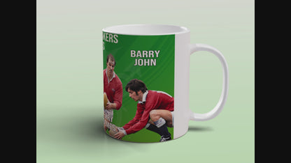 Wales Rugby Legends Ceramic Mug Welsh Rugby Gift Tea Coffee Mug Cymru Fans